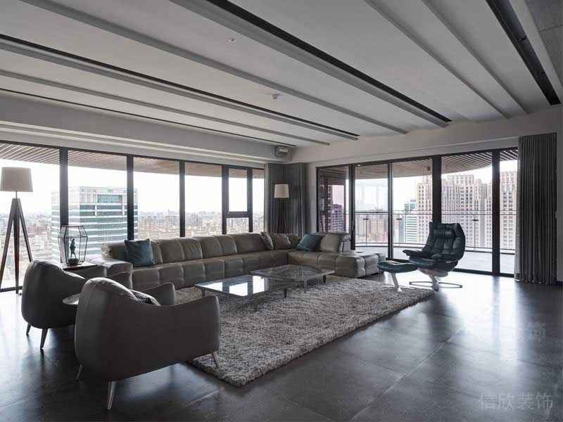 美式現(xiàn)代風格家居樣板間客廳