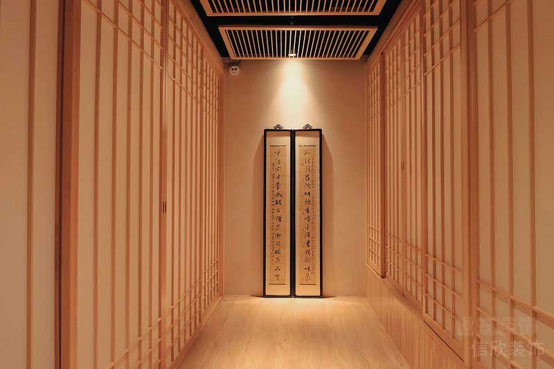 日式風(fēng)格餐飲空間包間過道