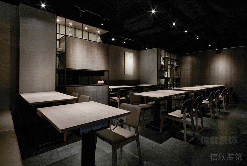 日式風(fēng)格餐飲空間公共用餐區(qū)