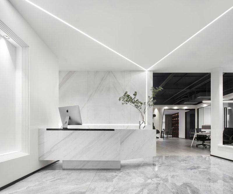 現(xiàn)代風(fēng)格辦公空間服務(wù)臺(tái)