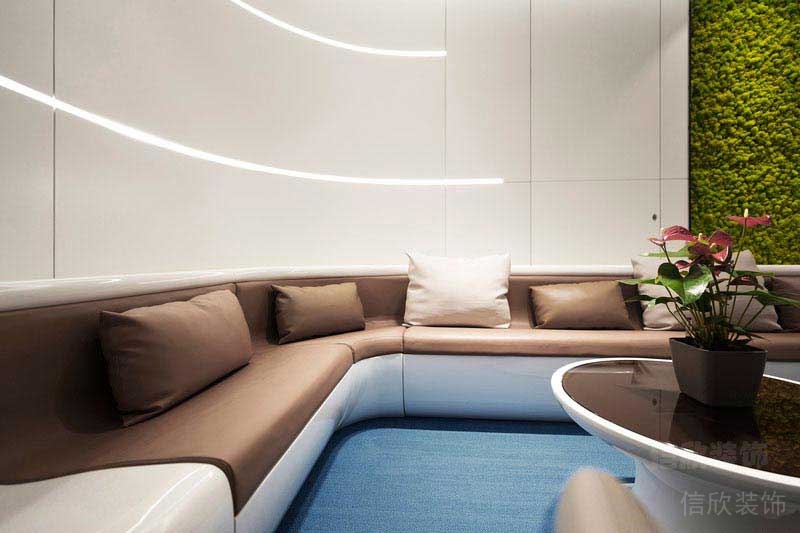 現(xiàn)代風(fēng)格辦公空間開(kāi)放式會(huì)客區(qū)