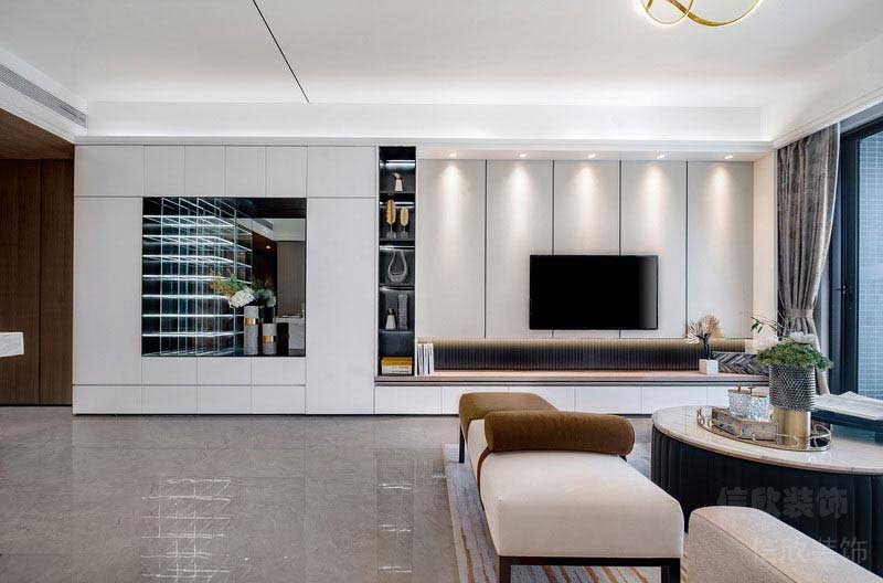 現(xiàn)代風格豪華大平層客廳