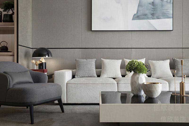 現(xiàn)代風格家庭客廳家具組合