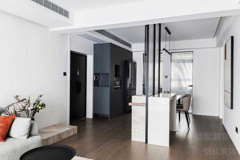 現(xiàn)代風格客廳定制吧臺餐桌組合