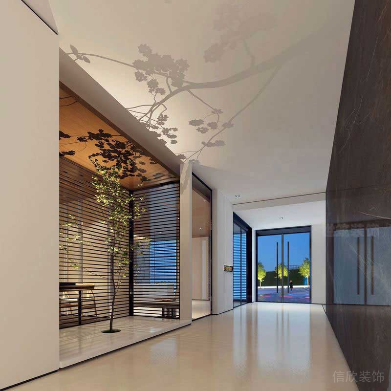 現代風格商業(yè)空間綠植景觀櫥窗