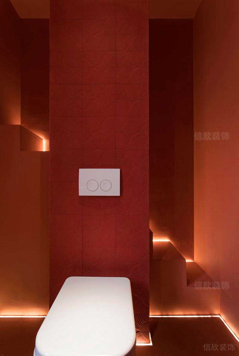 現(xiàn)代風(fēng)格藝術(shù)裝飾造型紅色主題墻