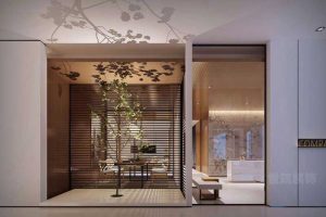 現代風格展廳空間綠植櫥窗