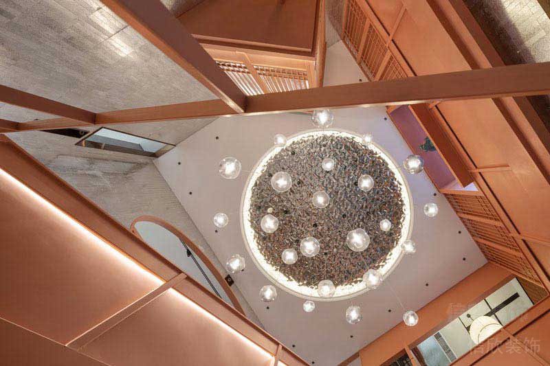 現代工業風餐廳樓梯廳