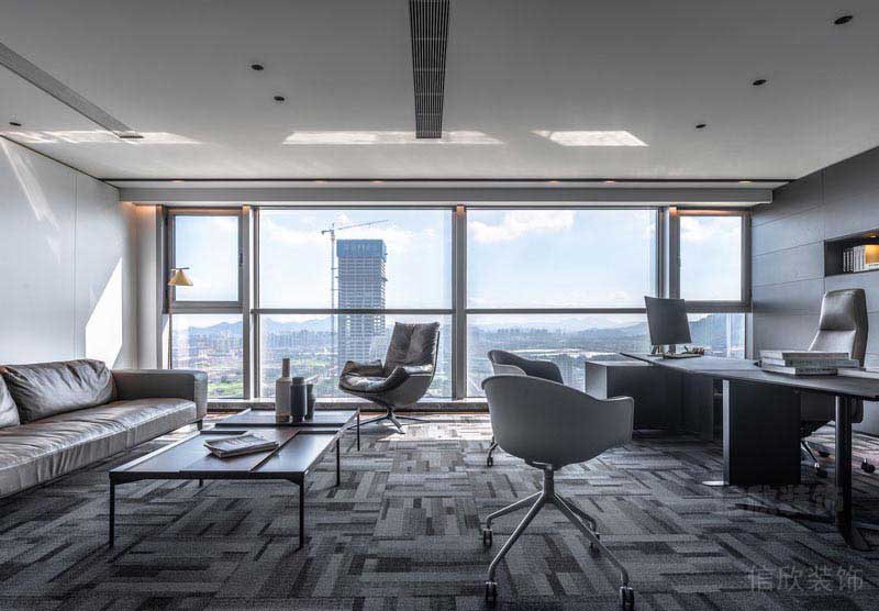 現(xiàn)代極簡辦公室主任辦公室