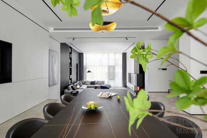 現(xiàn)代極簡(jiǎn)風(fēng)格樣板間客餐廳