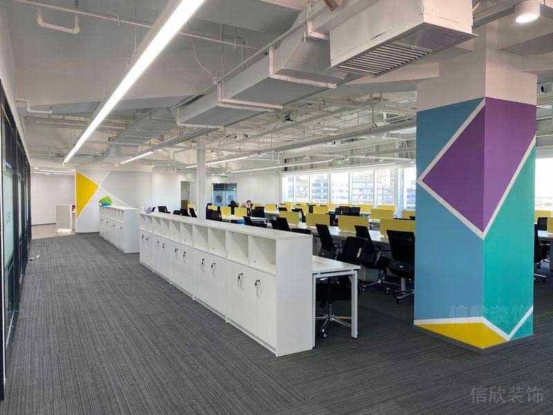 現(xiàn)代簡約風辦公室員工辦公區(qū)