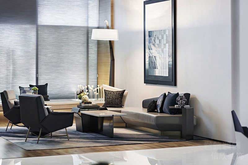 現(xiàn)代簡(jiǎn)約風(fēng)別墅起居室休閑廳