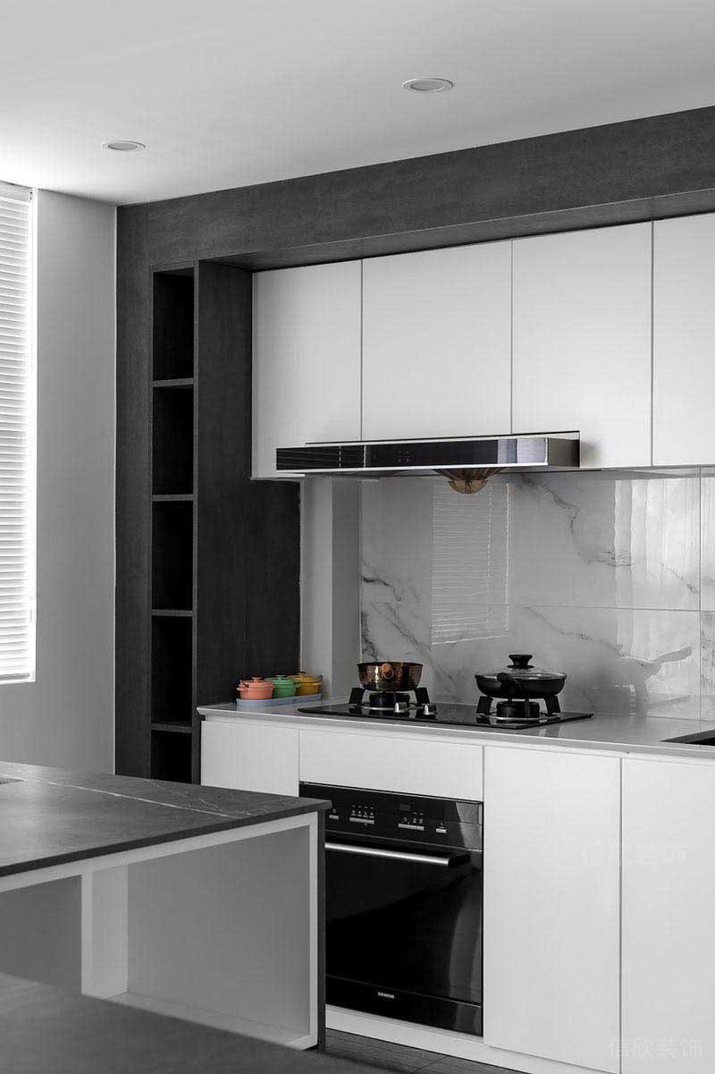 現(xiàn)代簡約風(fēng)公寓餐廚