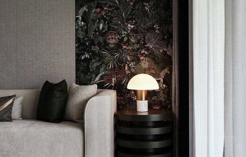 現代輕奢風家居邊幾蘑菇裝飾燈