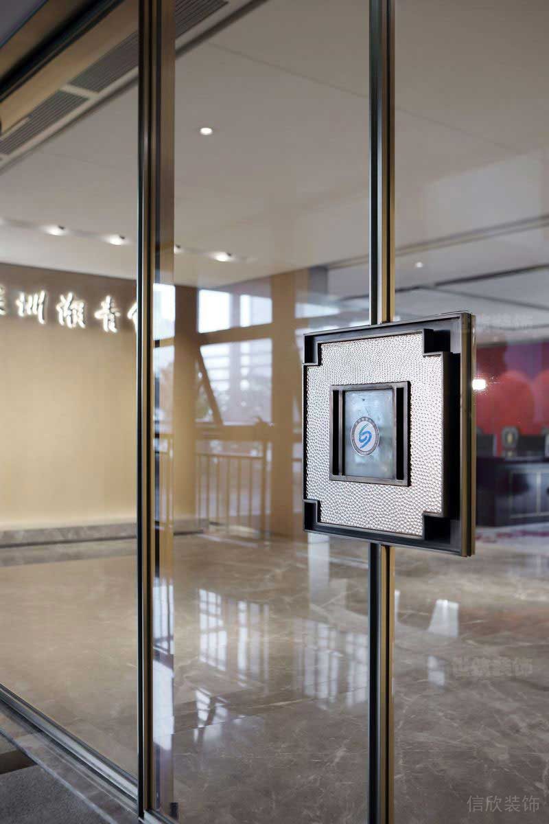 新中式風格辦公室玻璃門