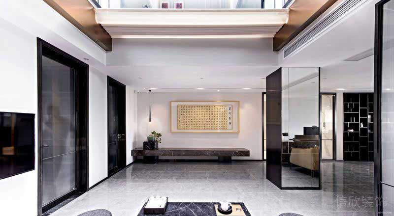 新中式風格辦公室大堂公共等候區