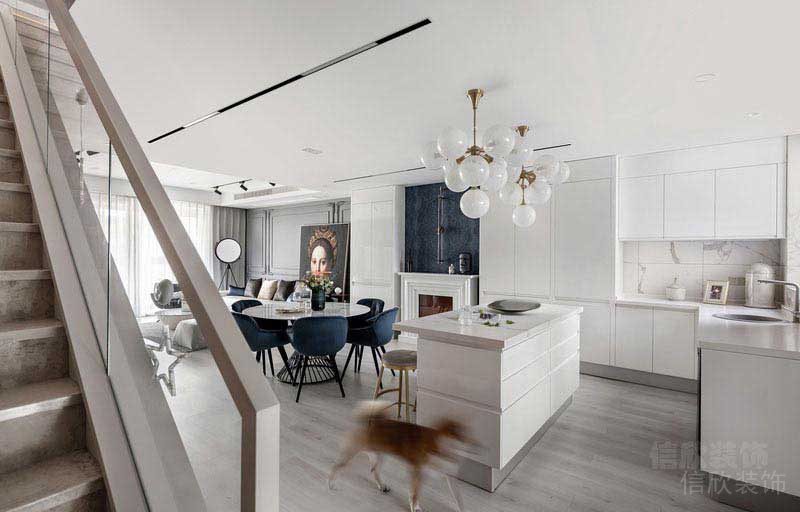 意式極簡風別墅餐廚