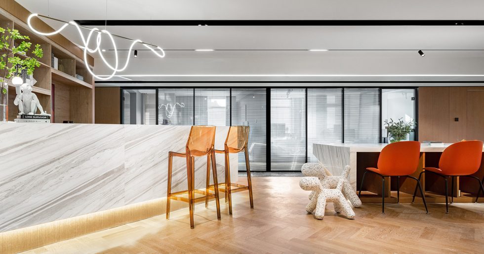 辦公室爵士白大理石前臺 辦公室爵士白大理石前臺