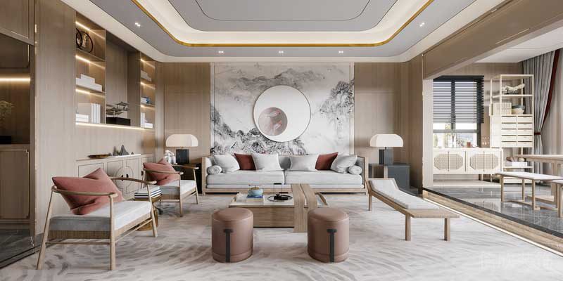 古典沙發(fā)大廳休息區(qū)創(chuàng)意設(shè)計(jì)古典木質(zhì)風(fēng)