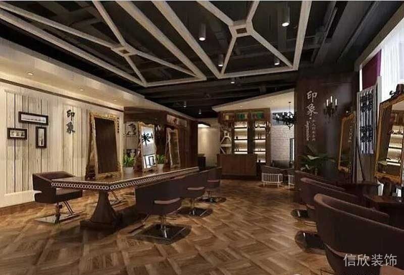 復古照相館化妝師更衣室裝修木質地板肌理