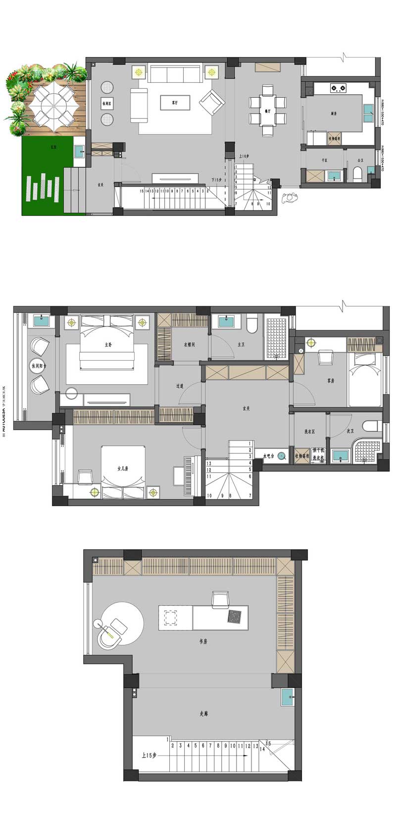 深圳寶安區現代簡約風格灰色調家庭裝修圖片平面布置圖 深圳寶安區現代簡約風格灰色調家庭裝修圖片平面布置圖