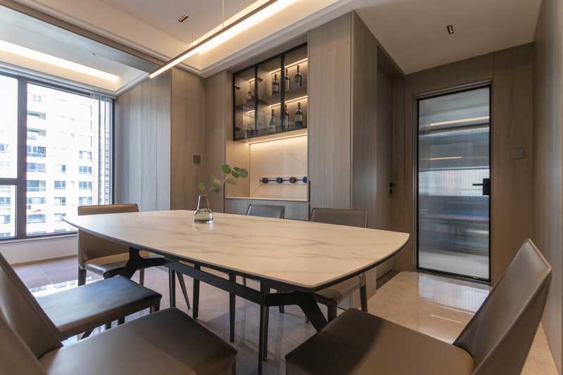 深圳羅湖區現代簡約家庭新房裝修餐廳酒柜 深圳羅湖區現代簡約家庭新房裝修餐廳酒柜