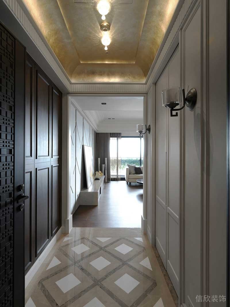 深圳寶安區(qū)西鄉(xiāng)簡歐風(fēng)格家裝新房裝修設(shè)計(jì)過道 深圳寶安區(qū)西鄉(xiāng)簡歐風(fēng)格家裝新房裝修設(shè)計(jì)過道