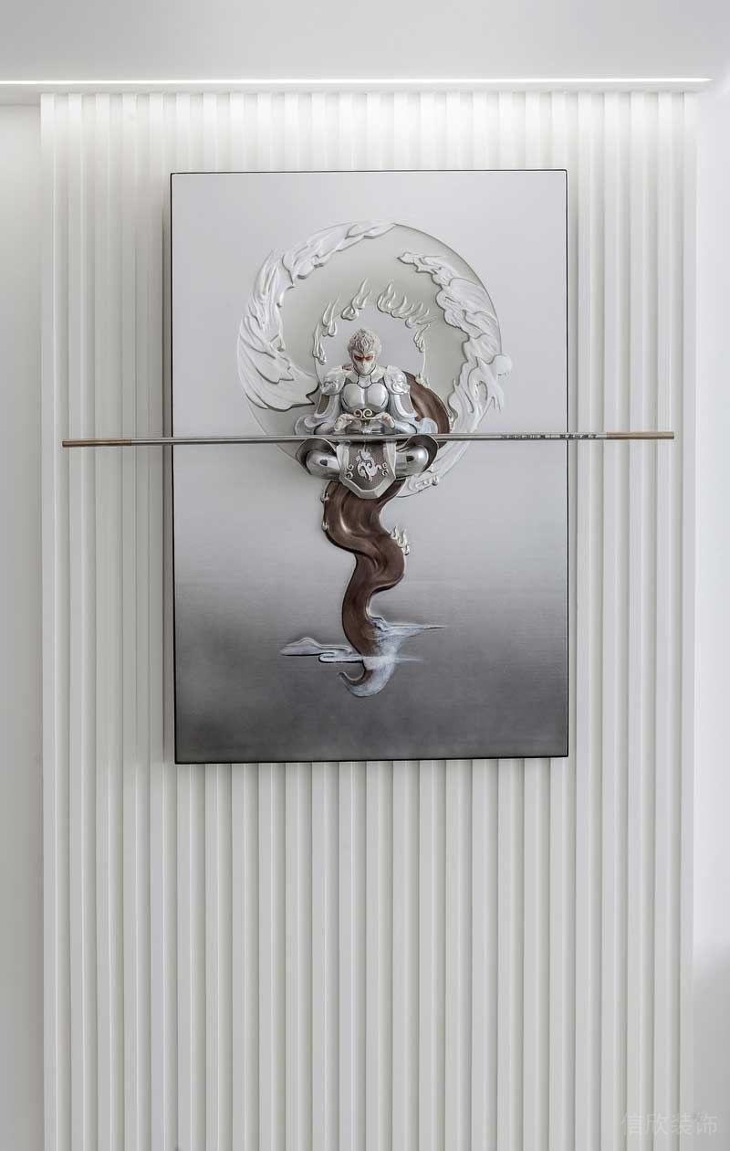 深圳寶安現代白色調家庭裝修案例裝飾畫 深圳寶安現代白色調家庭裝修案例裝飾畫