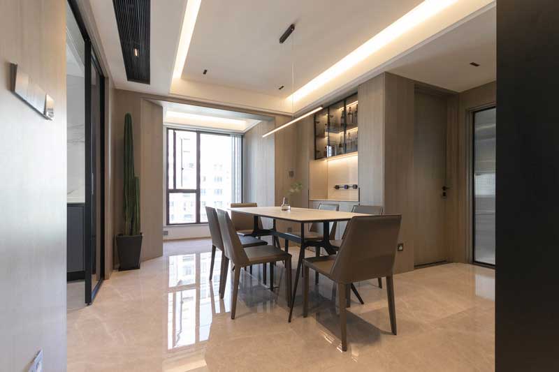 深圳羅湖區現代簡約家庭新房裝修餐廳家具組合 深圳羅湖區現代簡約家庭新房裝修餐廳家具組合