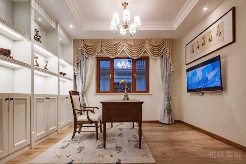 深圳寶安碧桂園簡(jiǎn)歐風(fēng)格別墅樣板間設(shè)計(jì)書房 深圳寶安碧桂園簡(jiǎn)歐風(fēng)格別墅樣板間設(shè)計(jì)書房