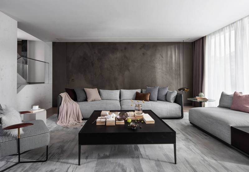 深圳羅湖區極簡風80平方復式小戶型裝修設計沙發背景墻 深圳羅湖區極簡風80平方復式小戶型裝修設計沙發背景墻