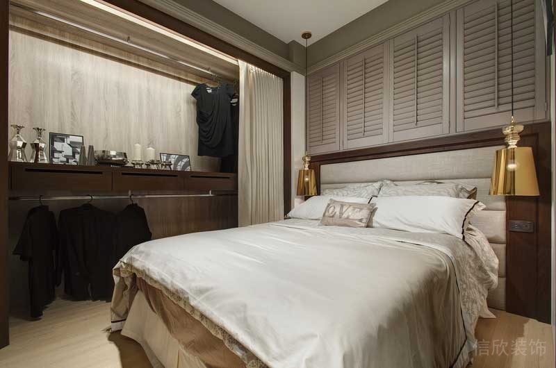 深圳福田區景田輕奢風小戶型裝修設計臥室床品 深圳福田區景田輕奢風小戶型裝修設計臥室床品