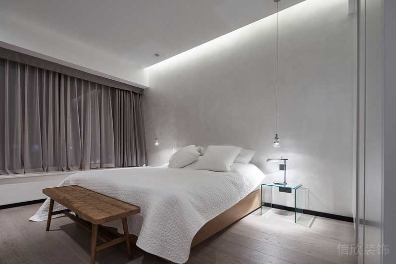 深圳龍崗區(qū)黑白灰極簡風(fēng)家居裝修竣工實景圖次臥 深圳龍崗區(qū)黑白灰極簡風(fēng)家居裝修竣工實景圖次臥