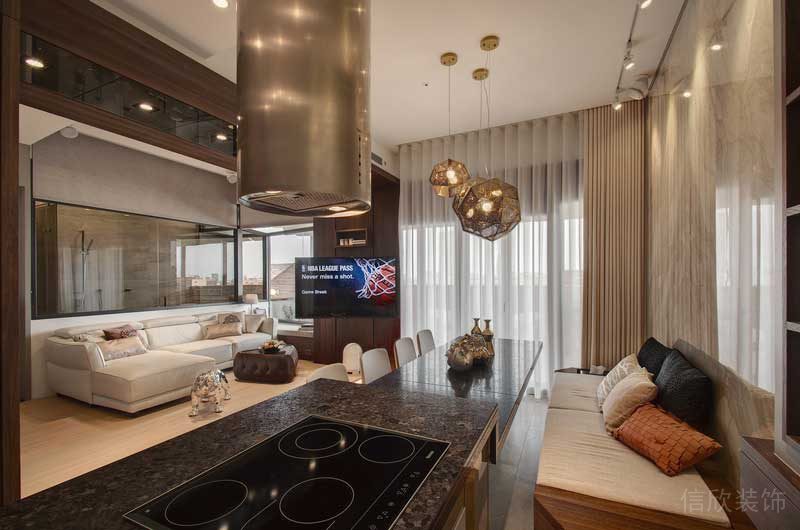 深圳福田區景田輕奢風小戶型裝修設計客餐廳 深圳福田區景田輕奢風小戶型裝修設計客餐廳