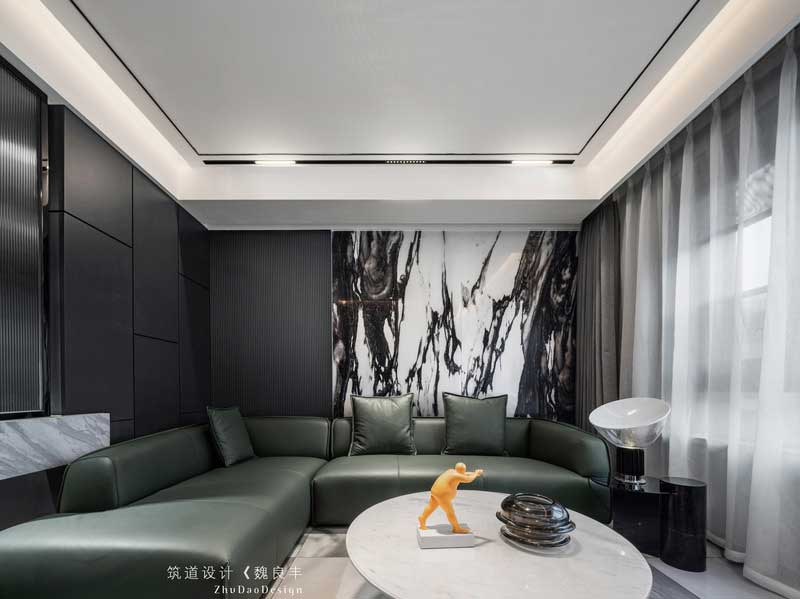 深圳南山家居新房裝修設計沙發(fā)背景墻