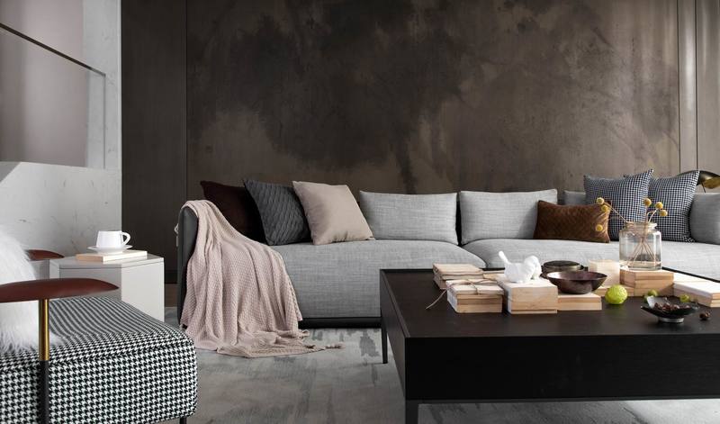 深圳羅湖區極簡風80平方復式小戶型裝修設計灰色沙發 深圳羅湖區極簡風80平方復式小戶型裝修設計灰色沙發