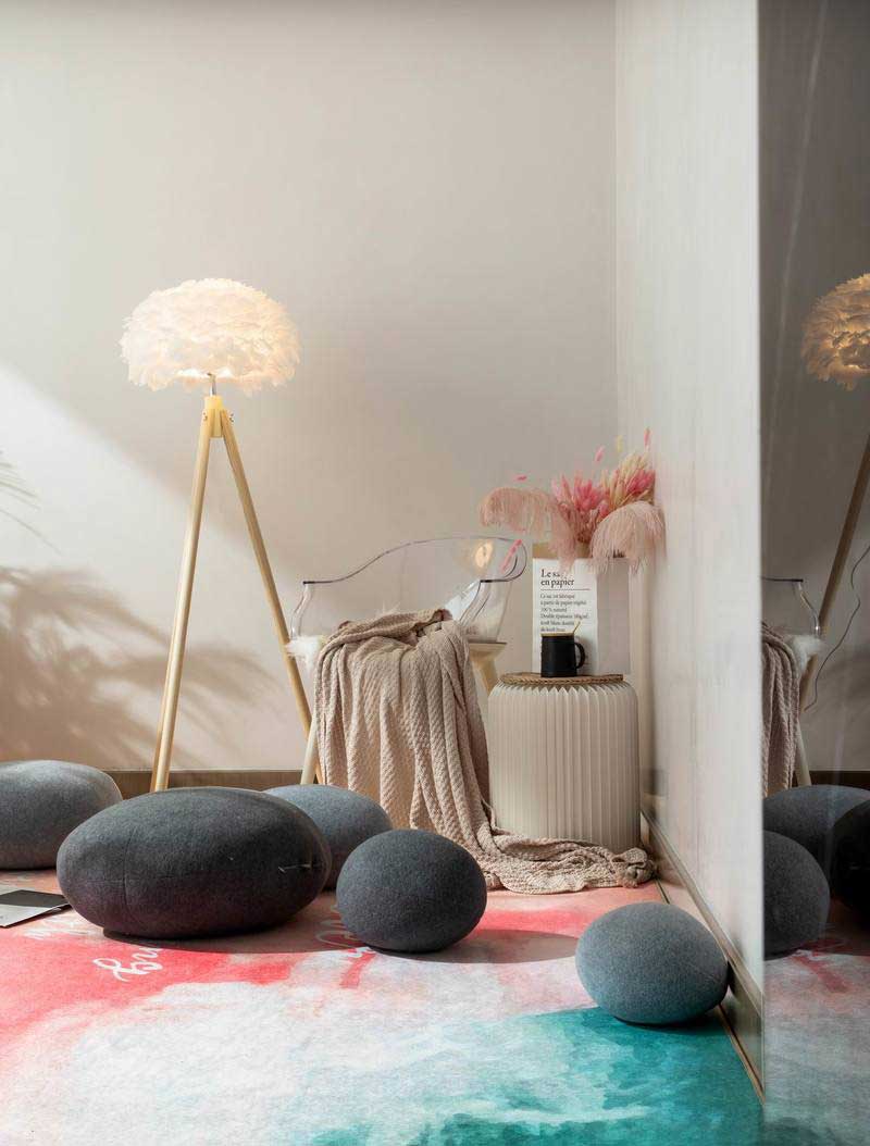 深圳羅湖區極簡風80平方復式小戶型裝修設計娛樂區燈具 深圳羅湖區極簡風80平方復式小戶型裝修設計娛樂區燈具