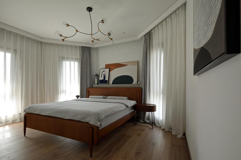 深圳龍崗區(qū)美式復古風家裝裝修實景圖主臥