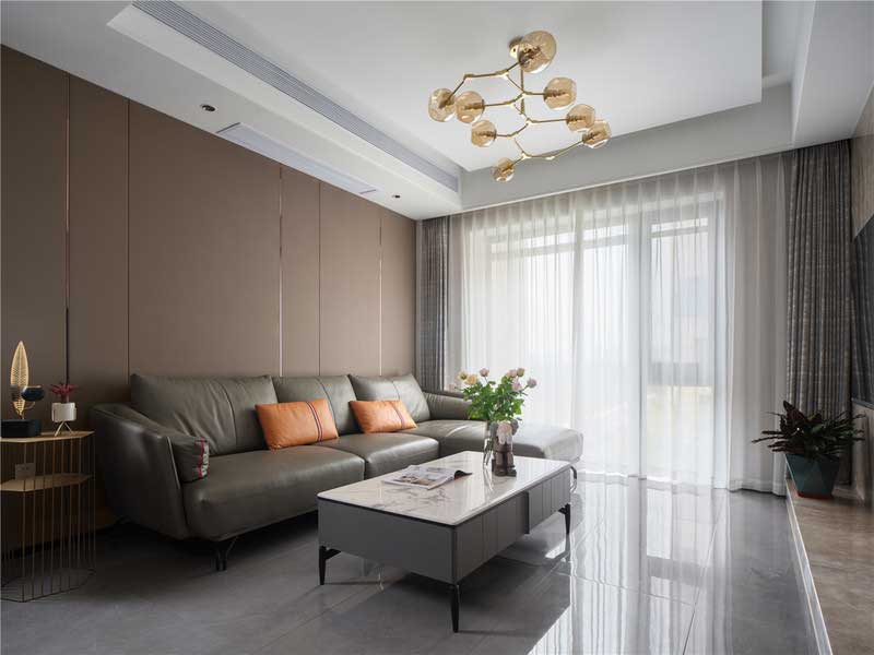 深圳南山區玫瑰金調性輕奢風家庭裝修實景圖客廳 深圳南山區玫瑰金調性輕奢風家庭裝修實景圖客廳