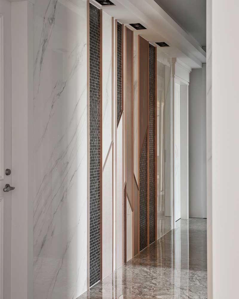 深圳寶安區暖色調輕奢風格家裝裝修過道 深圳寶安區暖色調輕奢風格家裝裝修過道