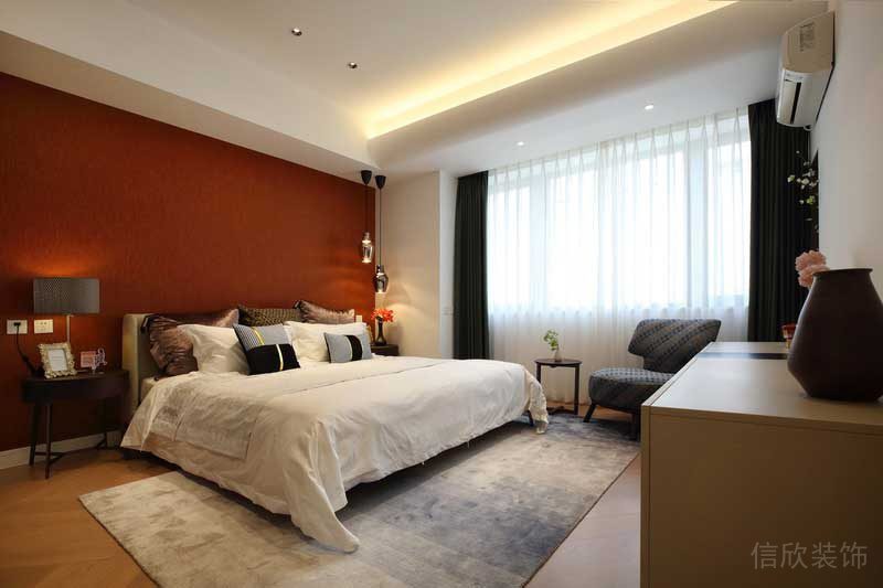 深圳羅湖區(qū)現(xiàn)代輕奢風200平方家庭住房裝修次臥 深圳羅湖區(qū)現(xiàn)代輕奢風200平方家庭住房裝修次臥