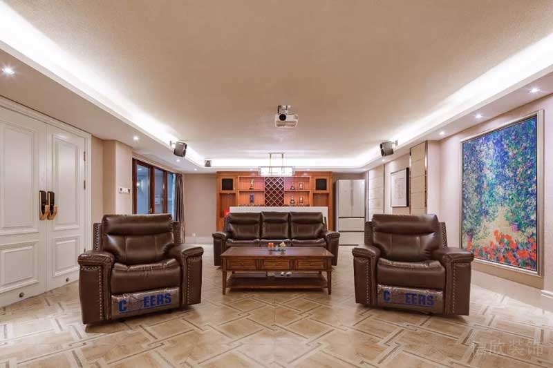 深圳寶安碧桂園簡(jiǎn)歐風(fēng)格別墅樣板間設(shè)計(jì)影音室 深圳寶安碧桂園簡(jiǎn)歐風(fēng)格別墅樣板間設(shè)計(jì)影音室