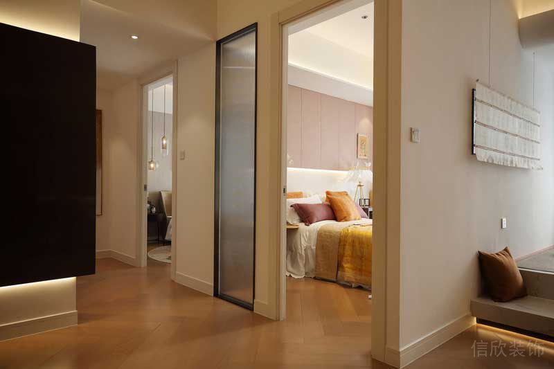 深圳羅湖區(qū)現(xiàn)代輕奢風200平方家庭住房裝修廊道 深圳羅湖區(qū)現(xiàn)代輕奢風200平方家庭住房裝修廊道