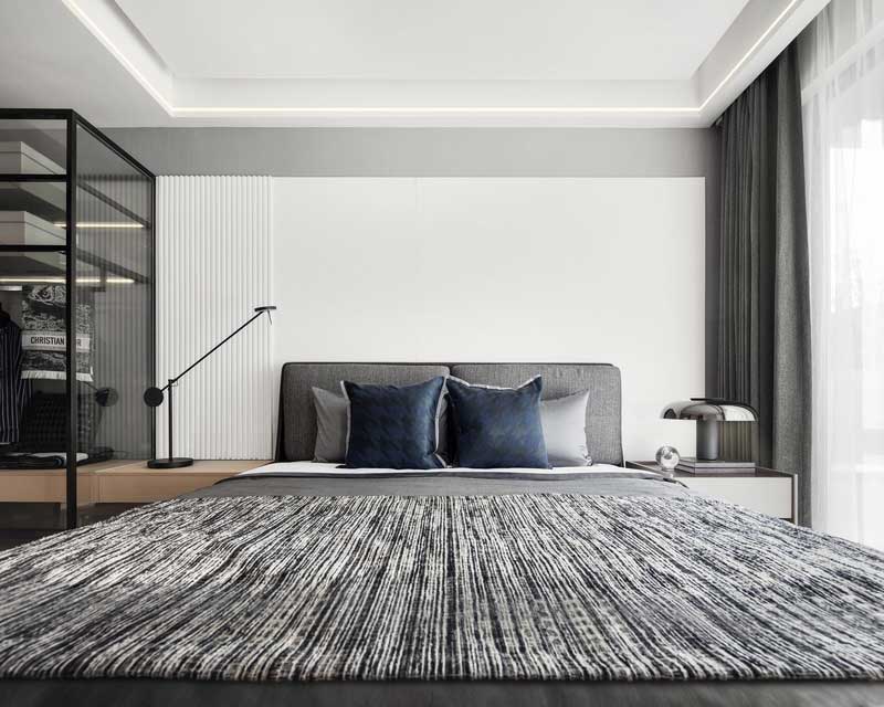 深圳福田現代北歐風家居裝修設計主臥套房休息區