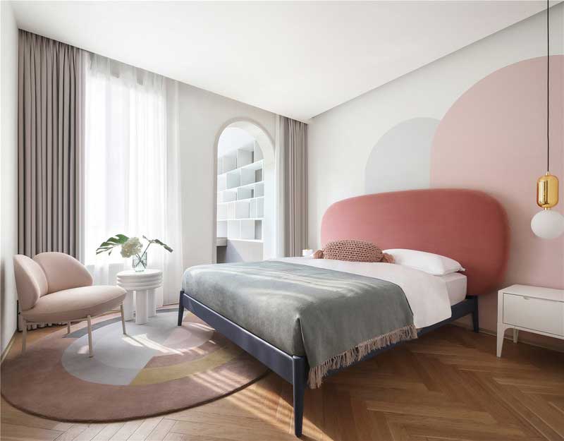 深圳龍華區(qū)現(xiàn)代中式風(fēng)格舊房裝修改造完工后實景圖客臥