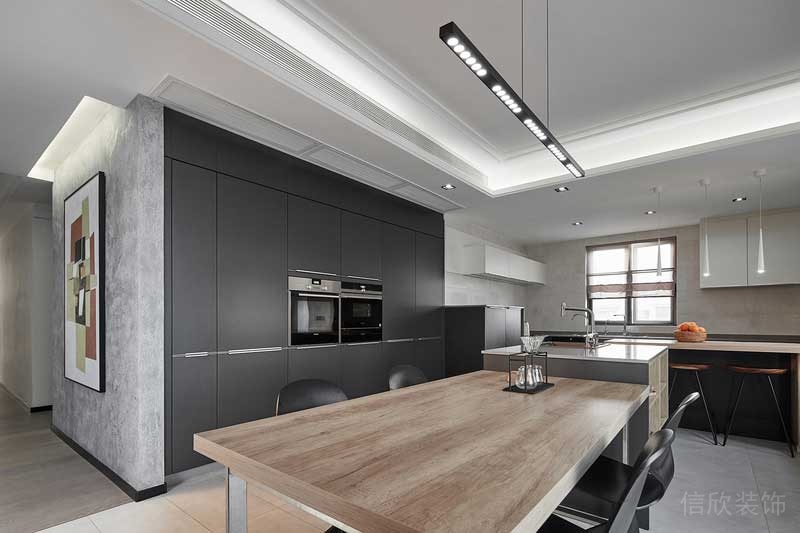 深圳龍崗區(qū)黑白灰極簡風(fēng)家居裝修竣工實景圖餐廳 深圳龍崗區(qū)黑白灰極簡風(fēng)家居裝修竣工實景圖餐廳