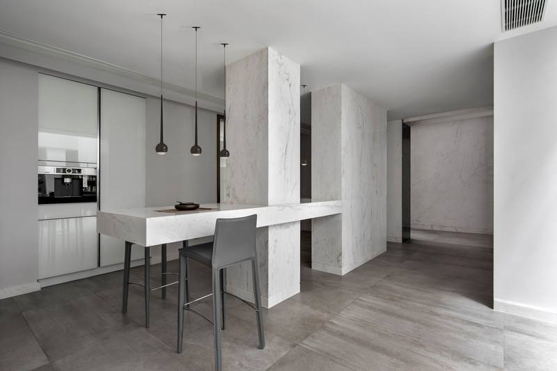 深圳羅湖區極簡風80平方復式小戶型裝修設計吧臺 深圳羅湖區極簡風80平方復式小戶型裝修設計吧臺