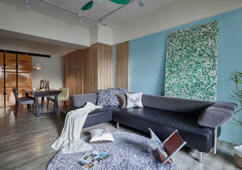 深圳鹽田區北歐風格家居住宅裝修設計效果圖沙發休閑區