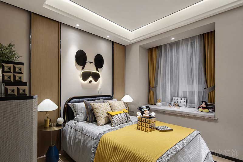 深圳鹽田區(qū)現(xiàn)代輕奢風(fēng)家庭住房裝修設(shè)計案例兒童房 深圳鹽田區(qū)現(xiàn)代輕奢風(fēng)家庭住房裝修設(shè)計案例兒童房