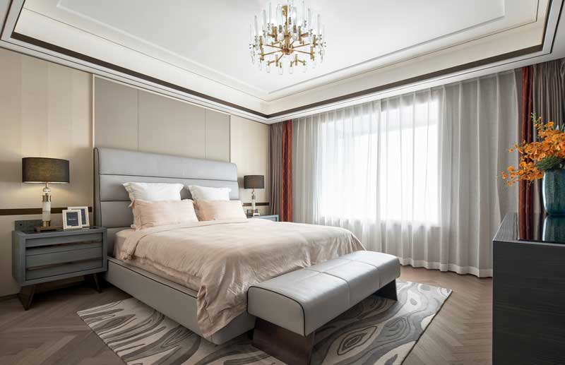 深圳羅湖現(xiàn)代輕奢風(fēng)格裝修主臥 深圳羅湖現(xiàn)代輕奢風(fēng)格裝修主臥